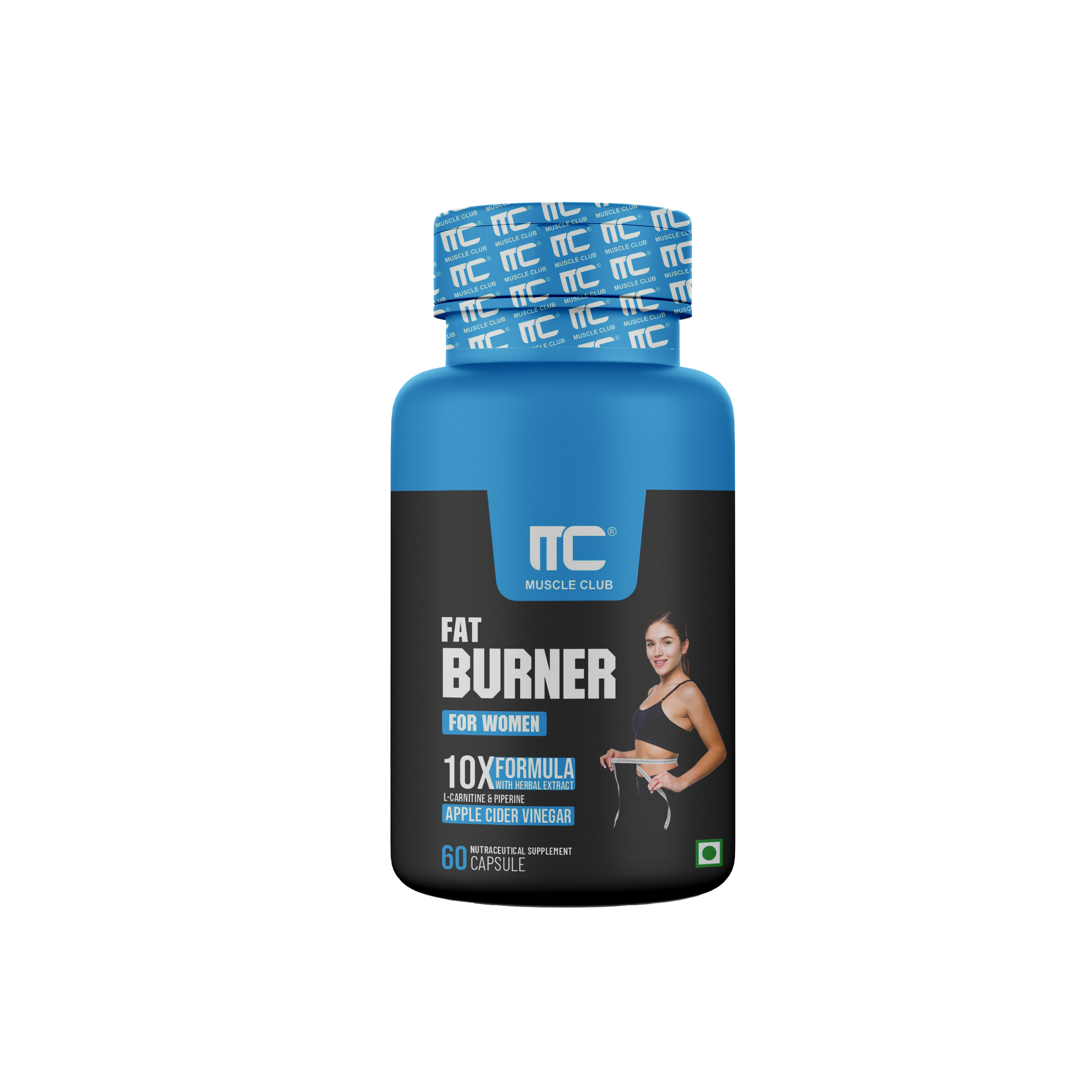 Fat Burner for Women  - Advanced 10X Formula | Fat Burner with L-Carnitine, Green Tea, Garcinia Cambogia, and More - Natural Weight Loss Supplement- 60 Capsules - Muscle Club