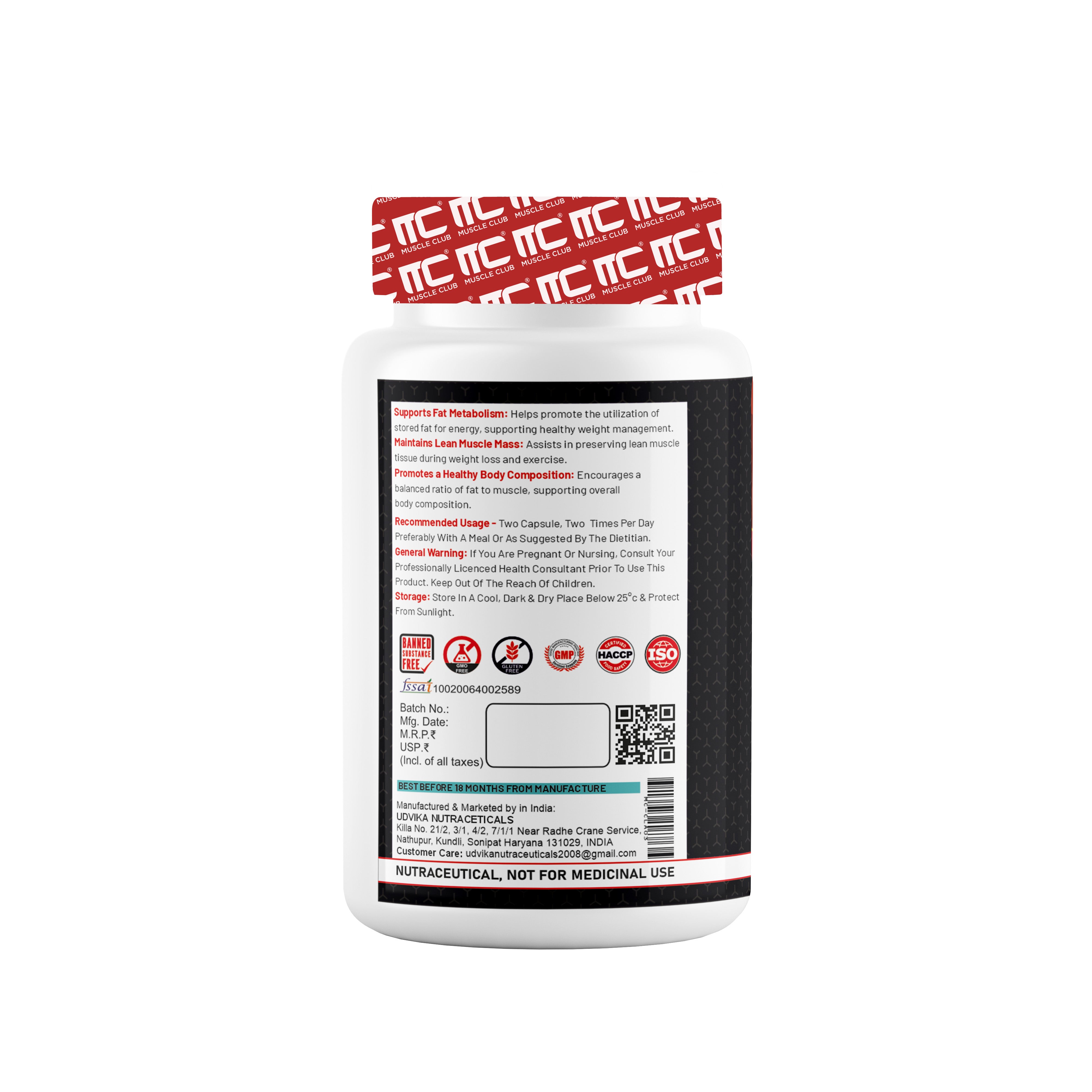 CLA1000 Conjugated Linoleic Acid - 1000mg, 60 Capsules - Premium Fat Burner & Lean Muscle Support - Muscle Club