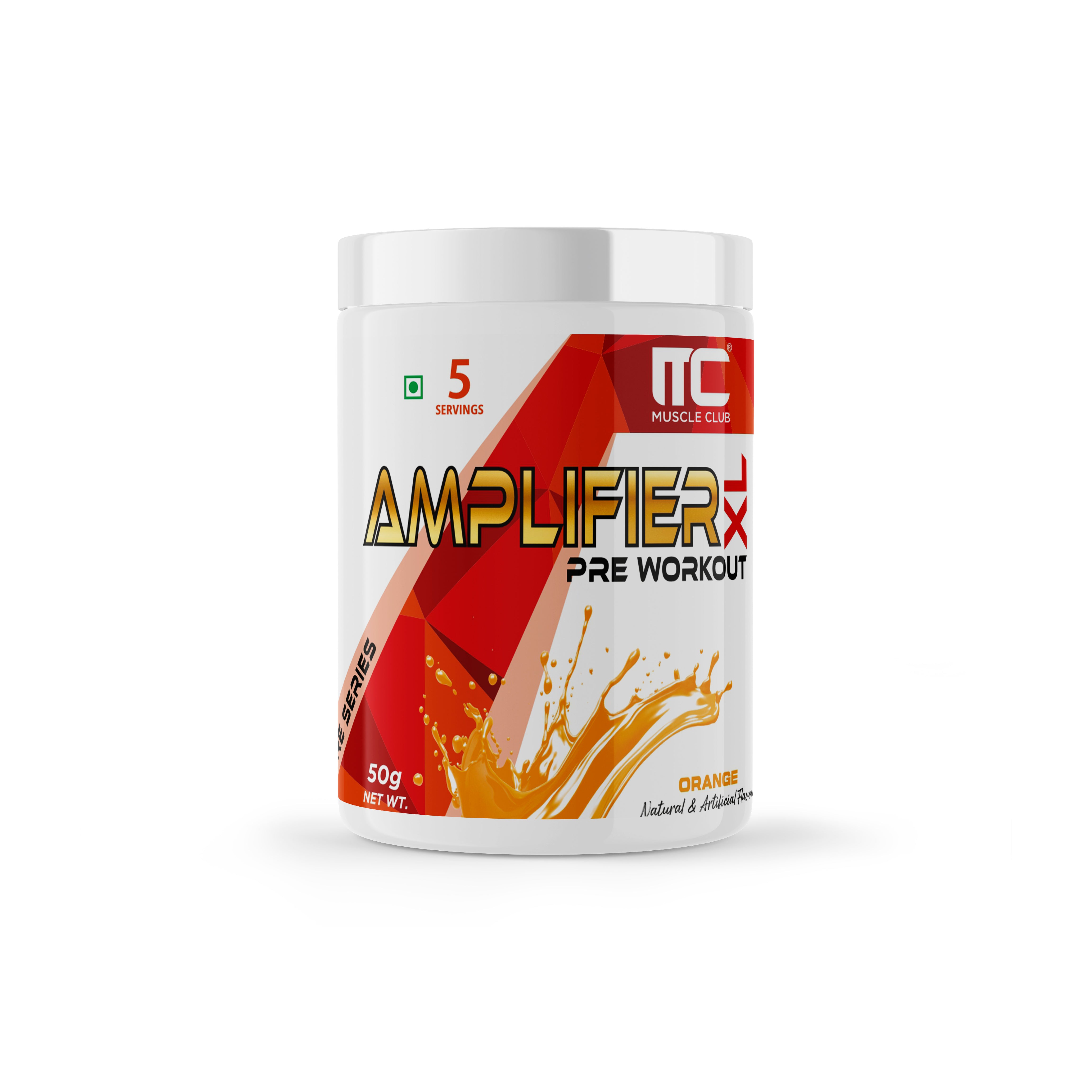Muscle Club Amplifier Pre workout | Pre-workout Supplement Supports to Improve Focus, Strength, Energy | Beta Alanine, Caffeine, Creatine, L-Arginine, & Vitamin B3 - Muscle Club
