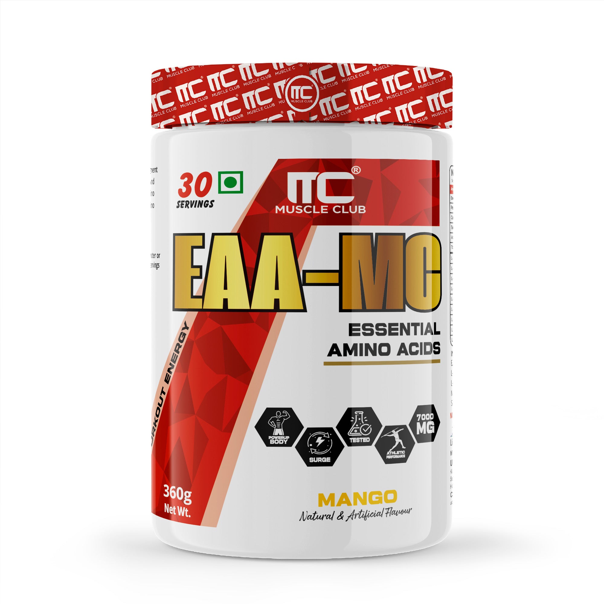 EAA - Essential Amino Acids Blend with Electrolytes | 30 Servings - Muscle Club