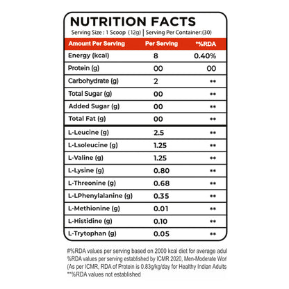 EAA - Essential Amino Acids Blend with Electrolytes | 30 Servings - Muscle Club