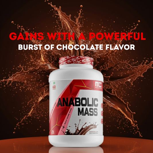 Muscle Club Anabolic Mass Gainer – High-Calorie Weight Gainer with Protein, Complex Carbs, L-Glutamine, Creatine & Dietary Fiber – Supports Muscle Growth & Recovery