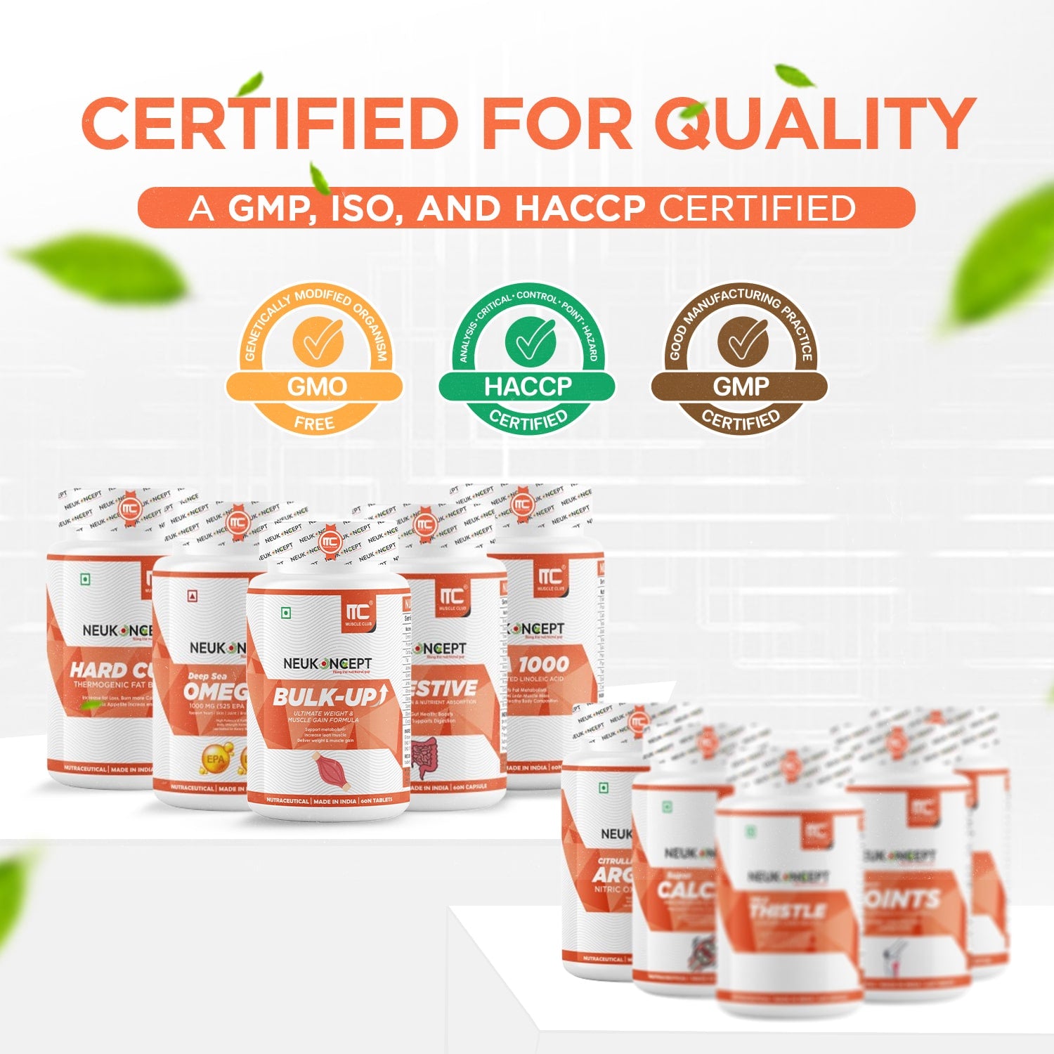 Joint Support - Advanced Joint Health Supplement with Glucosamine, Boswellia, Hadjod | 60 Tablets - Muscle Club