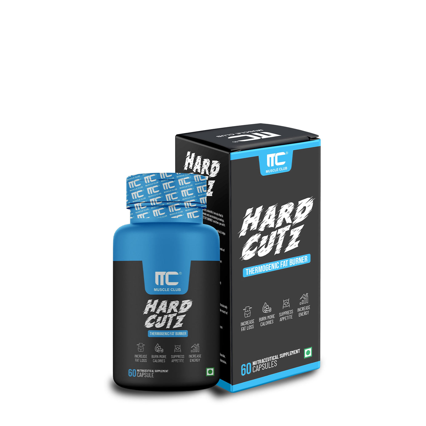 Hard Cutz Thermogenic Fat Burner - 60 Capsules - Advanced Weight Loss Supplement with Caffeine, Garcinia Cambogia, Green Tea, and More