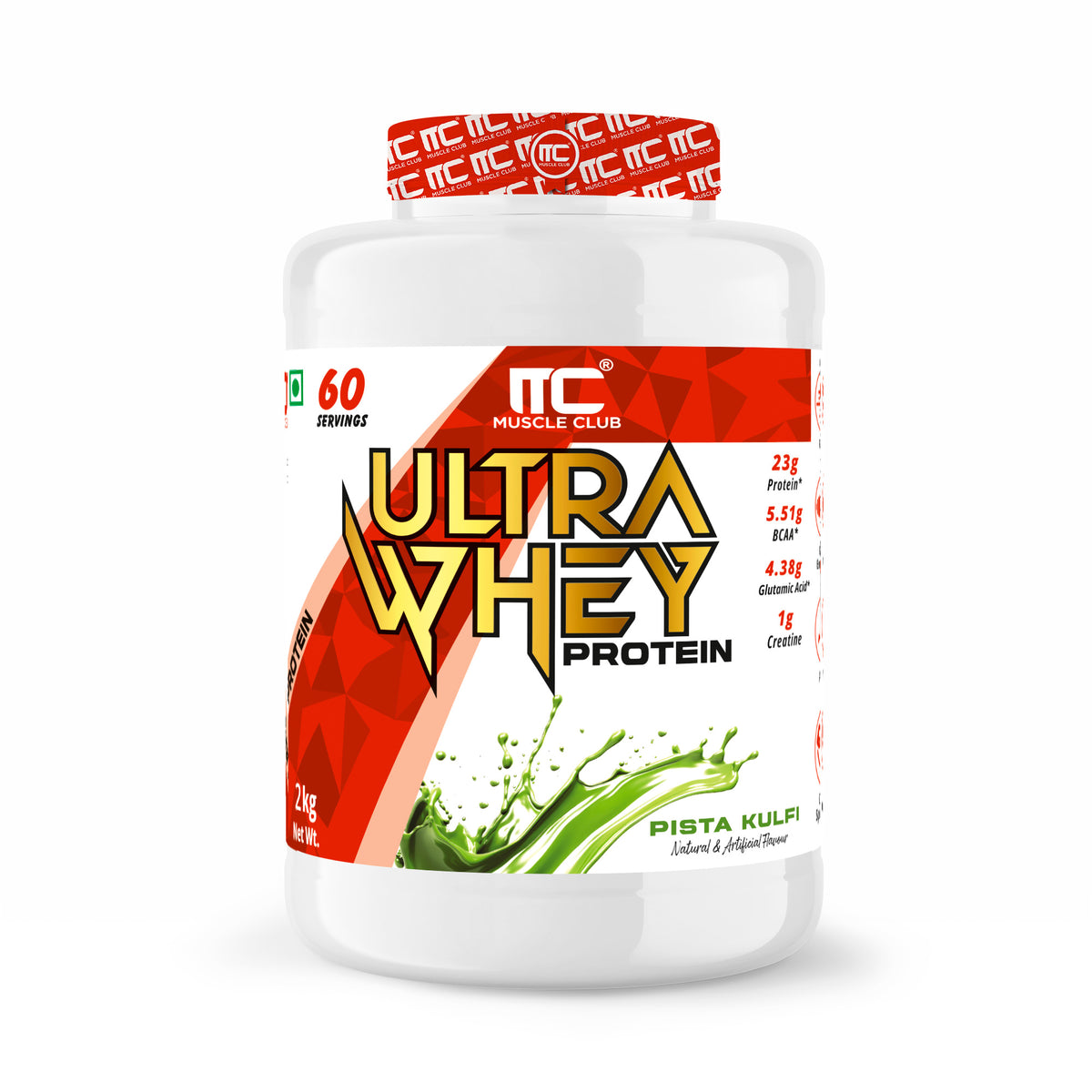 Muscle Club Ultra Whey Protein – 1kg – Premium Whey Protein Isolate & Concentrate Blend – Fast Absorbing Protein Powder with BCAAs & Glutamine – Supports Muscle Growth, Strength & Recovery – Low Carb & Low Fat - Muscle Club