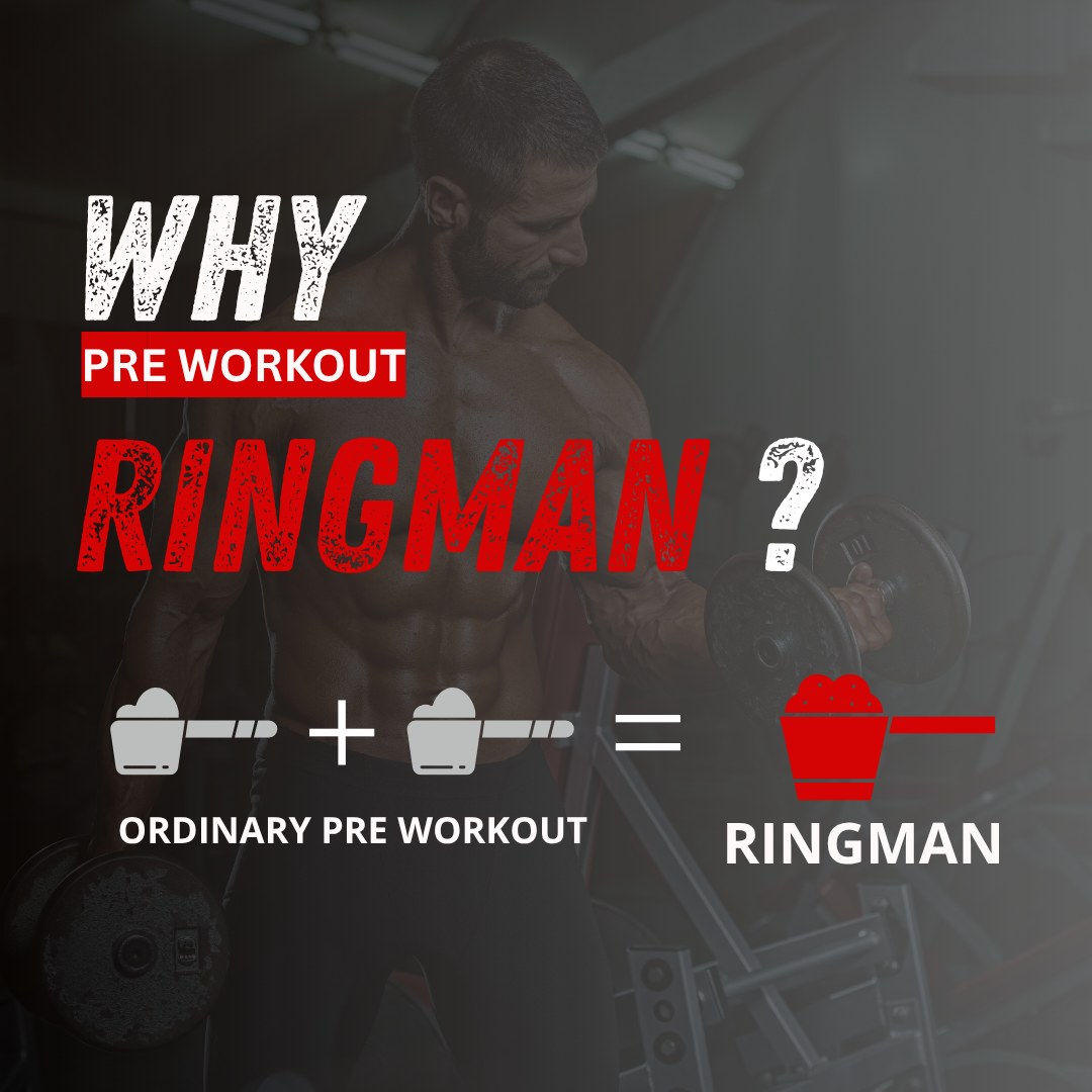 Ring Man Pre-Workout by The Great Khali | Intense Energy & Laser Focus | Powered by AMP , 2000mg Beta-Alanine & 200mg Caffeine