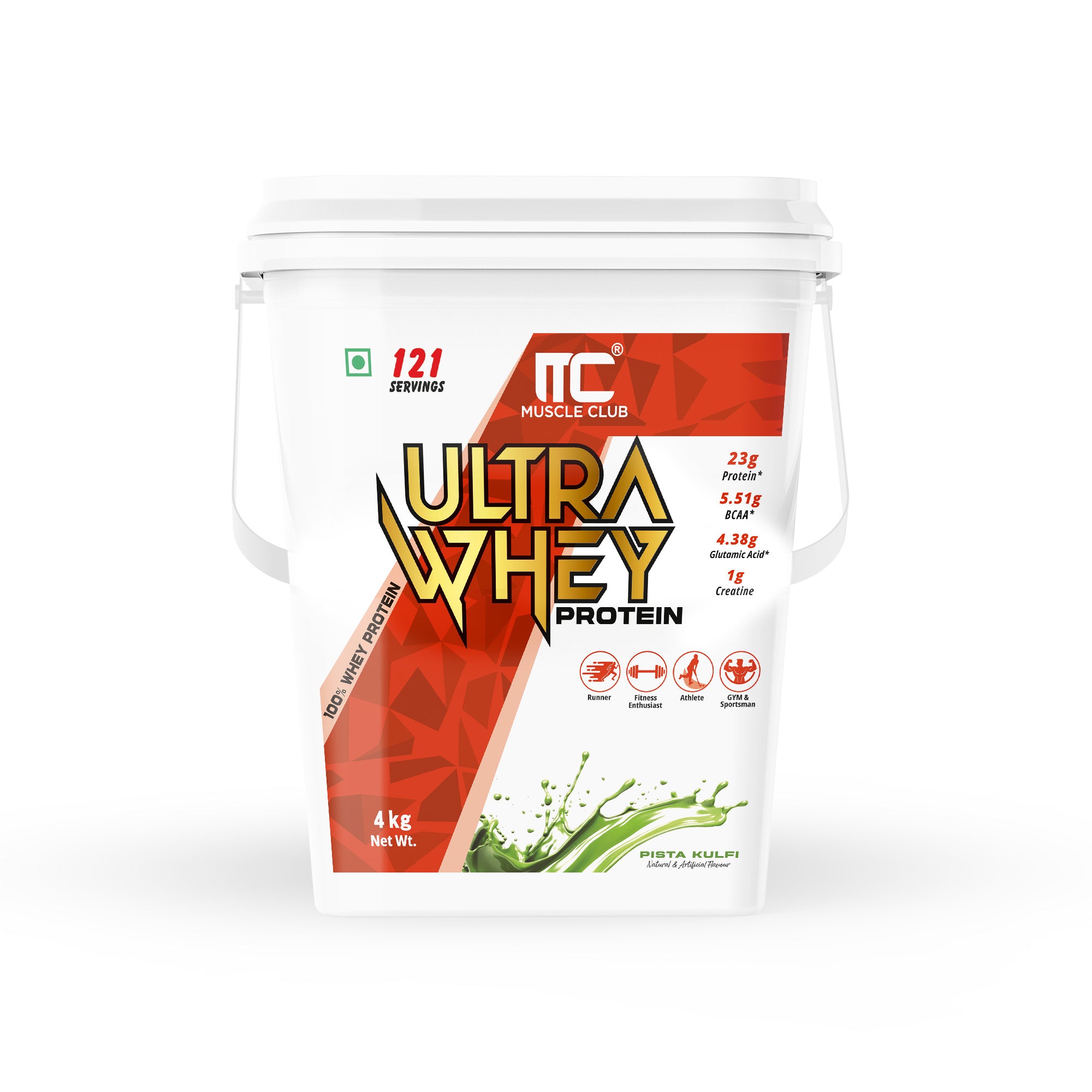 Muscle Club Ultra Whey Protein – 1kg – Premium Whey Protein Isolate & Concentrate Blend – Fast Absorbing Protein Powder with BCAAs & Glutamine – Supports Muscle Growth, Strength & Recovery – Low Carb & Low Fat - Muscle Club