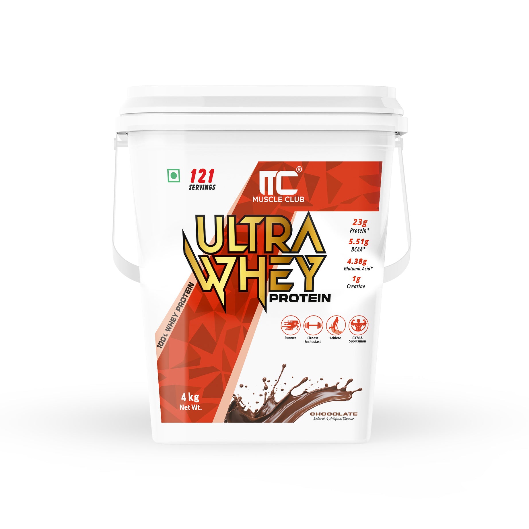 Muscle Club Ultra Whey Protein – 1kg – Premium Whey Protein Isolate & Concentrate Blend – Fast Absorbing Protein Powder with BCAAs & Glutamine – Supports Muscle Growth, Strength & Recovery – Low Carb & Low Fat - Muscle Club