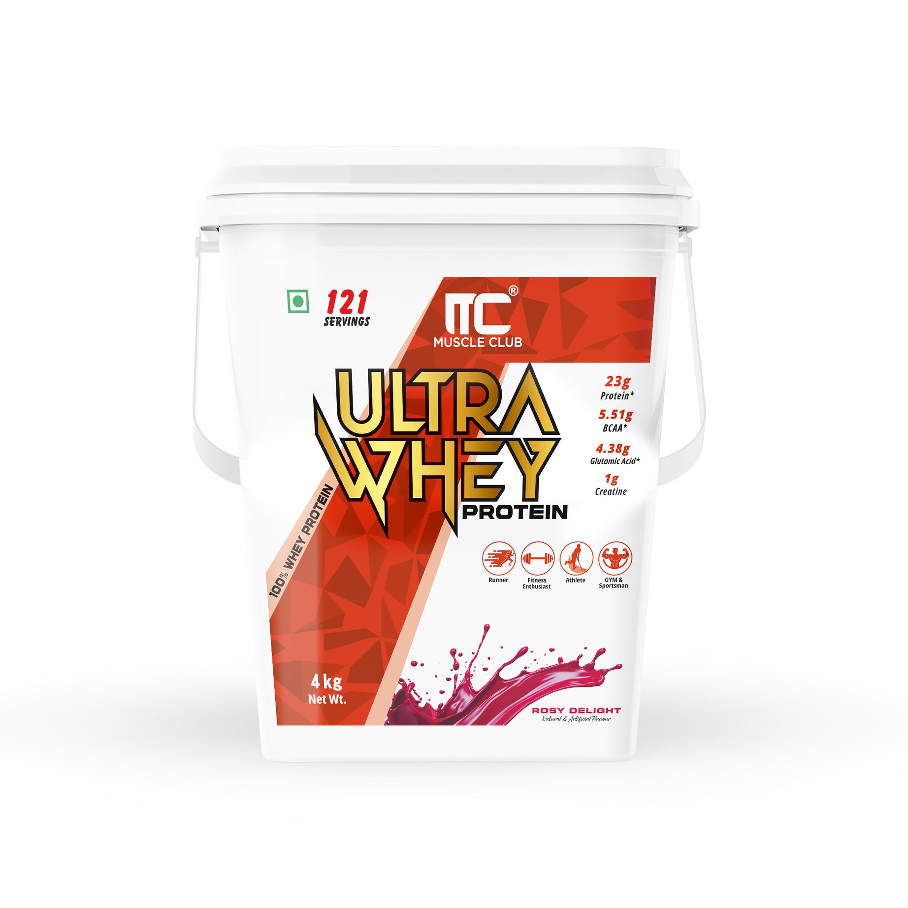 Muscle Club Ultra Whey Protein – 1kg – Premium Whey Protein Isolate & Concentrate Blend – Fast Absorbing Protein Powder with BCAAs & Glutamine – Supports Muscle Growth, Strength & Recovery – Low Carb & Low Fat - Muscle Club