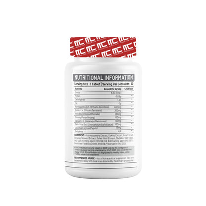 Muscle Club GAINZDROL - Ultimate Weight & Muscle Gainer Tablets with Ashwagandha & Tribulus | Supports Metabolism & Appetite | 60 Tablets