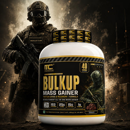 Muscle Club BulkUp Mass Gainer 2kg | 15g Protein, 25g Carbs & 1g Taurine