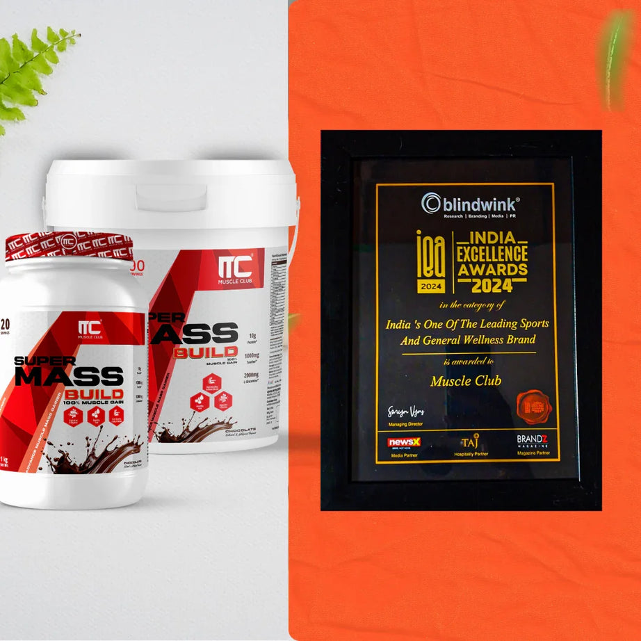 Muscle Club Super Mass Gainer – 1kg – Weight Gainer with L-Glutamine, Taurine, Vitamin A, B-Complex, Calcium, Iron, Zinc & Vitamin D – Supports Muscle Growth, Recovery & Weight Gain - Muscle Club