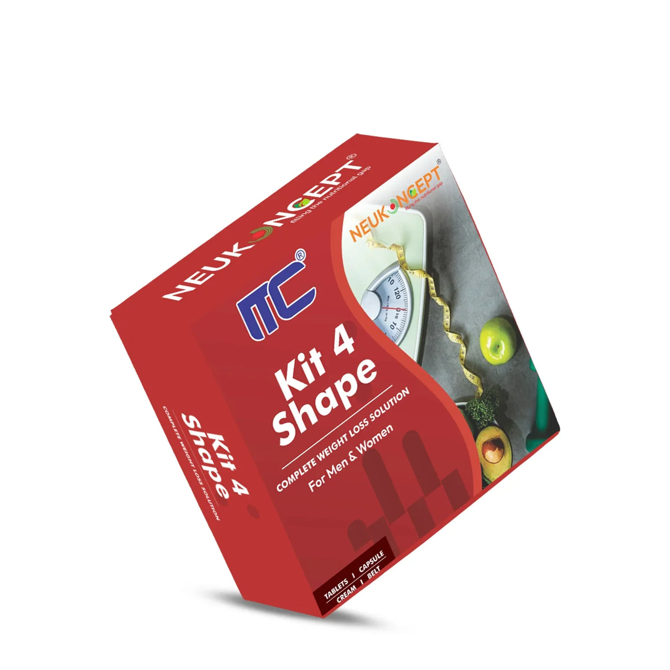 Muscle Club Kit 4 Shape with MC Instant Burn Cap, MC Burn Inches Tabs, Thermogenic Gel, and Sweating Belt - 30 Days Inch Burn Challenge - Muscle Club